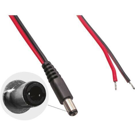 CÂBLE DE RACCORDEMENT BASSE TENSION MÂLE, DROIT BKL ELECTRONIC 075827 075827 Ø EXTÉRIEUR: 5.50 MM Ø INTÉRIEUR: 2.50 MM 1 PC(S) (1/2)