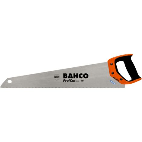 Scie Bahco pour isolants en laine végétale (chanvre, coton, lin, laine de bois),