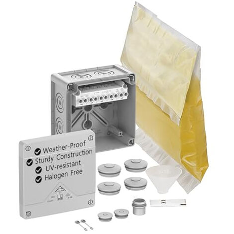 Boîte De Jonction électrique étanche – Couvercle Transparent, Verrou – Pour Protéger Prises/multiprises En Extérieur