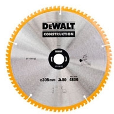 Dewalt – Lame de scie circulaire 165mm 20mm 18T DT1933QZ – Pour coupes précises dans bois naturel et composites – Conception robuste contre chocs