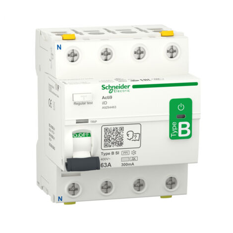 SCHNEIDER A9Z64463 ACTI9-IID 4P 63A 300MA B SI SCHNEIDER ELECTRIC