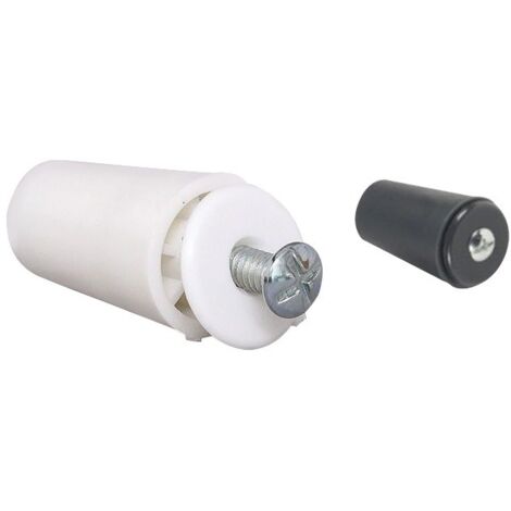 BUTÉE CONIQUE 40MM À VIS INOX BLANC - CHERUBINI - 141.30IXBL (1/2)