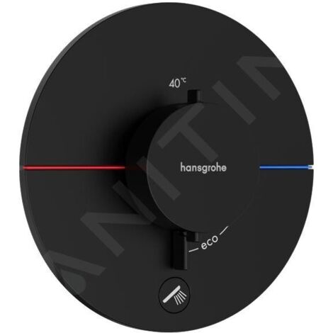 MITIGEUR THERMOSTATIQUE ENCASTRÉ, NOIR MAT HANSGROHE 15562670 (1/4)