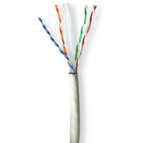 NEDIS RÉSEAU CÂBLE ROULEAU CAT6A SOLIDE U/UTP CUIVRE 305.0 M INTÉRIEUR ROND LSZH GRIS BOÎTE DE TIRAGE (1/2)