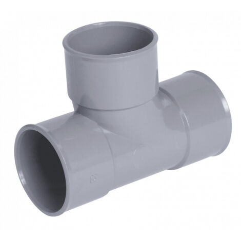 Nicoll – Té PVC 87°30 femelle-femelle 32 mm à coller – Raccord d'évacuation pour systèmes d'eaux usées – Installation facile avec colle PVC