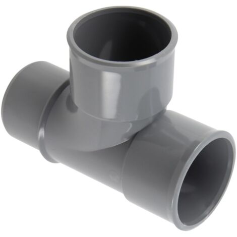 té pied de biche pvc - mâle / femelle - 87 degrés30 - diamètre 40 mm - nicoll uth188mf