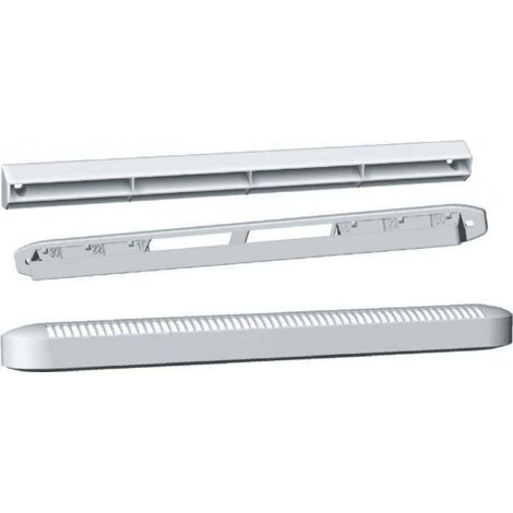 Unelvent – Entrée d'air autoréglable 15-30 m3/h – Débit ajustable – Grille anti-moustiques intégrée – Installation facile 250x15mm