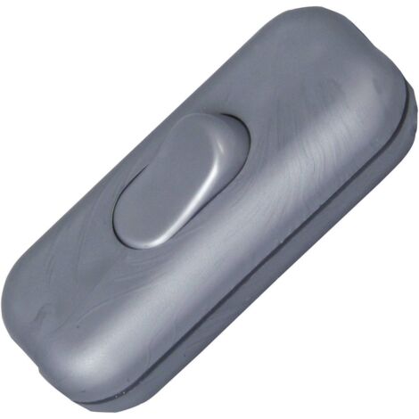 Interrupteur pour câble souple Kopp 191320086 avec décharge de traction argent 1 x Off/On 2 A 1 pc(s) W720501