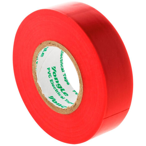 ROULEAU ADHÉSIF 19MM X 20M ROUGE - ZENITECH 121572 (1/3)
