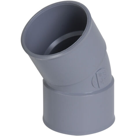 Nicoll – Coude PVC femelle/femelle 30° – Diamètre 100 mm – Raccord d'évacuation pour espaces restreints – Installation facile - uct33 (1/3)