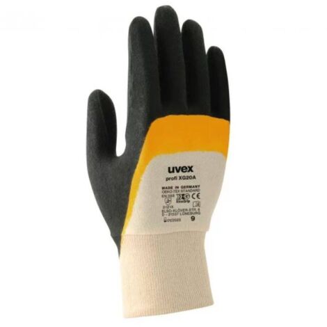 UVEX 60558 RÉGULATEUR 8 PROFI ERGO XG20 A GANTS DE SÉCURITÉ, TAILLE: 8, BLANC, ORANGE, NOIR, (1/2)