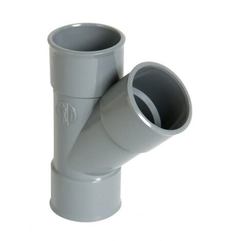 Nicoll – Culotte PVC femelle/femelle 45° – Raccord à coller 40 mm – Évacuation eaux usées – Installation facile pour systèmes plomberie - ubh144