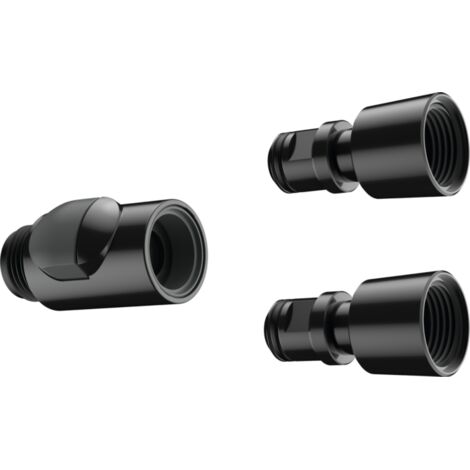 Hansgrohe – Raccord rapide 1/2 pouce – Plastique amovible léger – Connexion facile pour installations plomberie – Couleur noir