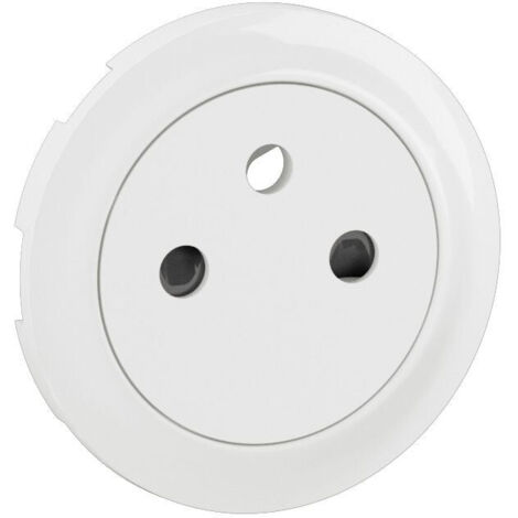 Legrand – Enjoliveur surface pour prise 2P+T 16A blanc – Indice de protection IP20 – Fixation à clipser – Matériau thermoplastique – CB0111