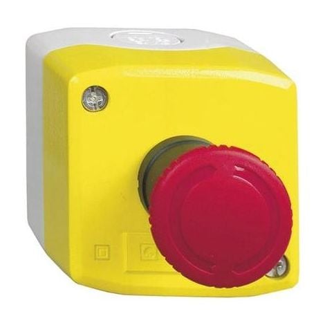 COUP DE POING SCHNEIDER ELECTRIC XALK178E EN BOÎTIER ROUGE DÉVERROUILLAGE PAR ROTATION 1 PC(S)