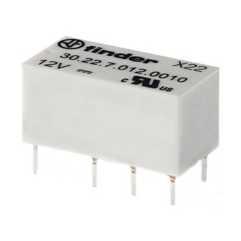 RELAIS POUR CIRCUITS IMPRIMÉS FINDER 30.22.9.012.0000 12 V/DC 1.25 A 2 INVERSEURS (RT) 1 PC(S)