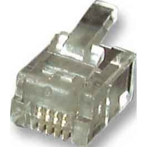 EFB-ELEKTRONIK RJ-12 UTP E-MO 6/6 SF RJ-12 TRANSPARENT CONNECTEUR DE FILS - CONNECTEURS DE FILS (RJ-12, TRANSPARENT, 100 PIÈCE(S (1/3)