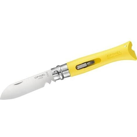 Opinel n°9 Bricolage couteau pliant multifonction jaune