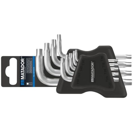 MATADOR JEU DE CLÉS COUDÉES TORX-SUPPORT EN T 10/T 50-0443 9091 (1/4)