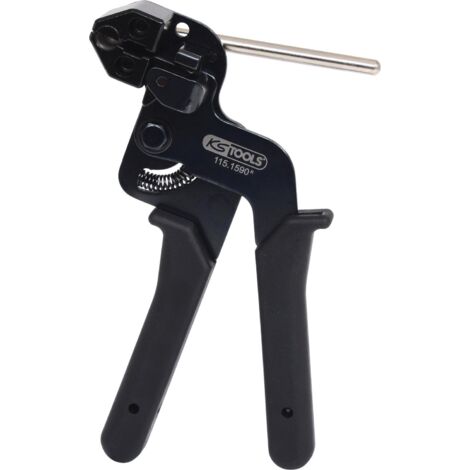 Kstools – Pince de serrage pour serre-câbles en acier inoxydable – Fermeture à bille – Utilisable jusqu'à 12 mm de largeur – Outil en acier spécial