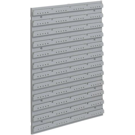 Panneau mural noir 450 x 540 x 20 mm – Polypropylène pour rangement d'outils – Fixation murale – Compatible bacs ProfiPlus – Allit