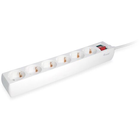 EQUIP 245552 MULTIPRISE 1,5 M 6 SORTIE(S) CA INTÉRIEUR BLANC (1/5)