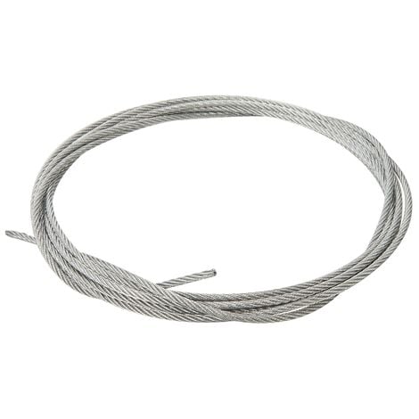 Câble acier galvanisé 4 mm - au mètre