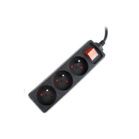 ENERGENIE ENERGIE UPS POWER STRIP, 3FR SOCKETS, FUSED SWITCH, 16A, C14 PLUG, 0.6M, BLACK EG-PSU3F-01