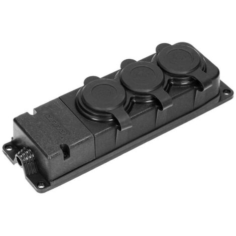 Prise en caoutchouc 3x2P+Z, 16A, 230V OR-AE-13166(GS) schuko (1/5)