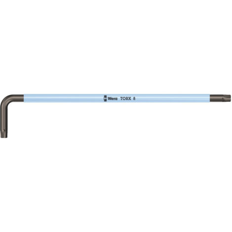 WERA 05024481001 967 SXL CLÉS MÂLES COUDÉES TORX 8, BLEU GLACÉ, TX 8 (1/4)