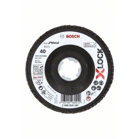 BOSCH ACCESSORIES 2608621763 X-LOCK DISQUE SEGMENTÉ DIAMÈTRE 115 MM 1 PC(S)