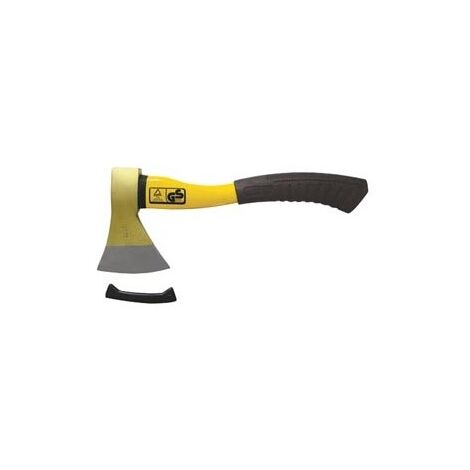 Toolland – Hachette 600g – Manche caoutchouc – Lame acier 10 cm – Longueur 37 cm pour coupes précises en extérieur