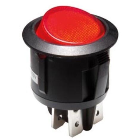 Interrupteur à Bascule Illuminé - Rouge - 2p/on-off (1/2)