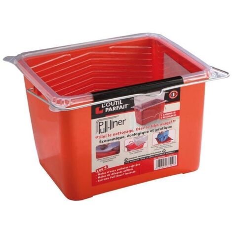 L'Outil Parfait – Bac peinture 7L avec 5 recharges – Films en matière recyclée – Écologique et économique – Pour travaux de peinture et enduits