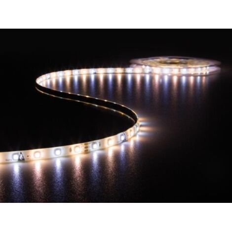 Perel Set avec bande LED, contrôleur et alimentation, 300 LED 3528 lumineuses, 5 m, blanc chaud et blanc froid (1/5)