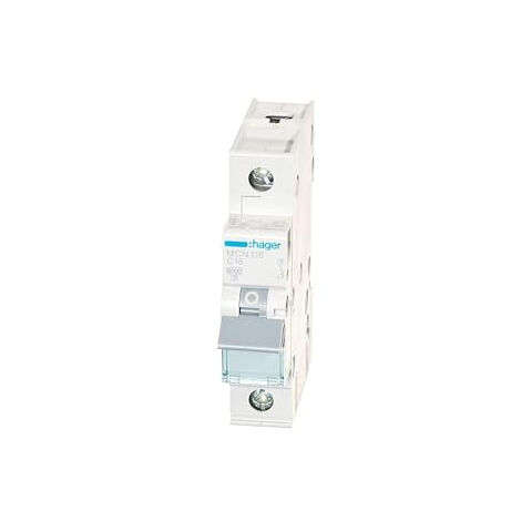 Lot De 2 Disjoncteurs 1 Pôle 16A Type B Hager MBN116 - 6kA - Pour Tableau électrique Sur Rail DIN