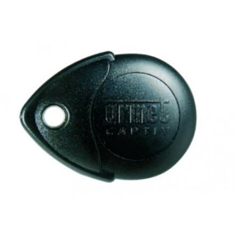 Urmet – Clé de proximité Mifare 13.56 MHz blanche – Intégration porte-clés – 2 trous pour personnalisation – Compatible systèmes de contrôle d'accès