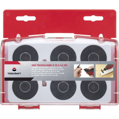 JEU DE DISQUE À TRONÇONNER 12 PIÈCES TOOLCRAFT TO-6449343 38 MM 1.8 MM 1 SET (1/5)