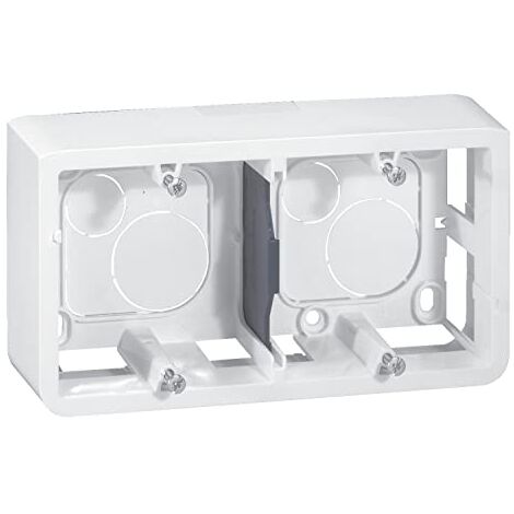 LEGRAND MOSAIC CADRE SAILLIE DOUBLE BLANC P40 - 080285