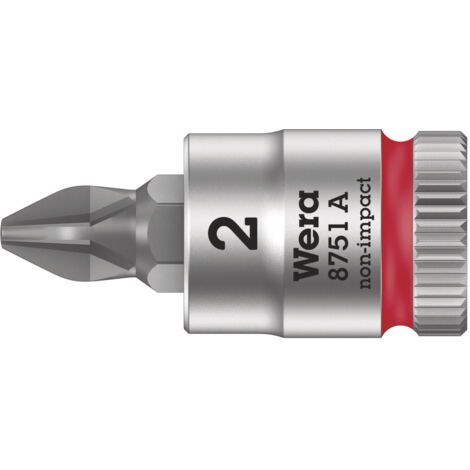 8751 A DOUILLE-EMBOUT PHILLIPS ZYKLOP À EMMANCHEMENT 1/4'', PH 2 X 28 MM (1/5)