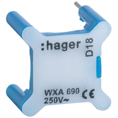 Voyant pour interrupteur gallery 230V bleu HAGER WXA690