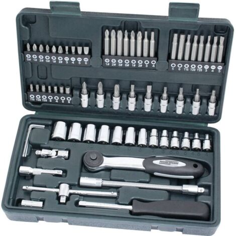MANNESMANN COFFRET DE CLÉS À DOUILLE 65 PIÈCES (1/4)