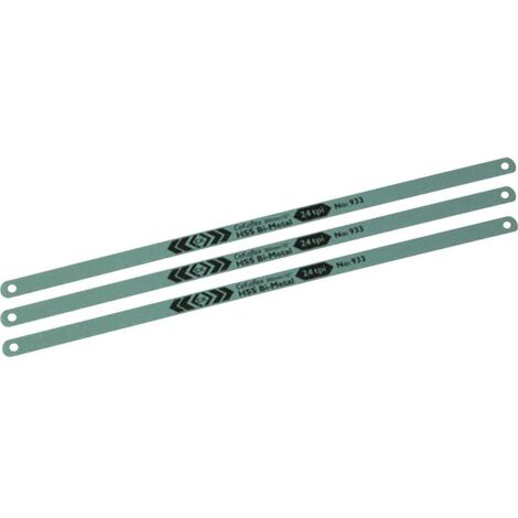 Jeu de 3 lames de scie à métaux 300mm, 24 dents C.K. T0931R C50306 (1/2)