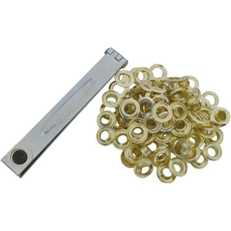 SET PINCE À OEILLETS + OEILLETS (Ø) 10 MM 50051 60 PC(S) BERGER & SCHRÖTER (1/2)