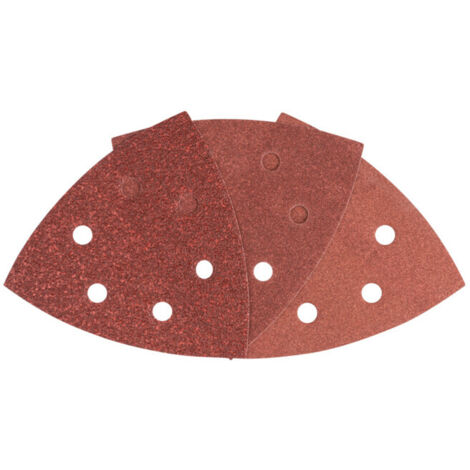 Set feuilles abrasives Delta avec bande auto-agrippante, perforé Bosch Accessories 2607017111 Grain 60, 80, 180 Cote d'