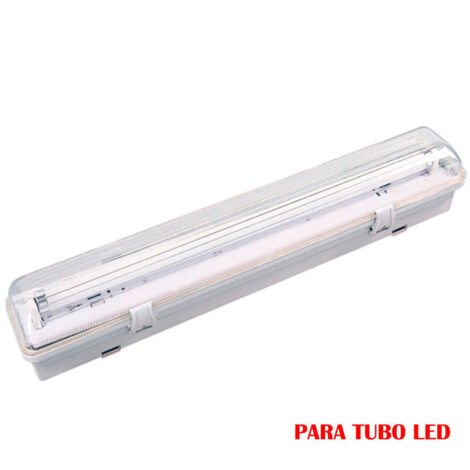 edm Réglette LED étanche gris 123 cm 18W (1/3)