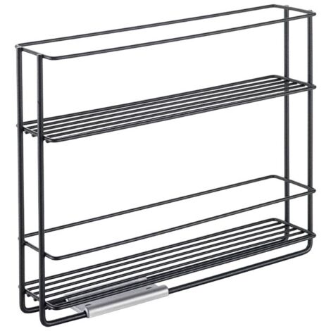 Étagère à épices extensible Metaltex Noir