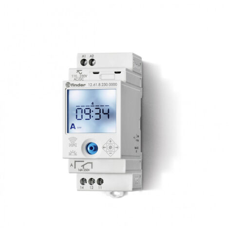 Finder 12.61.8.230.0000 Alimentation Relais Blanc 16 A CE 110-230 V (1/2)