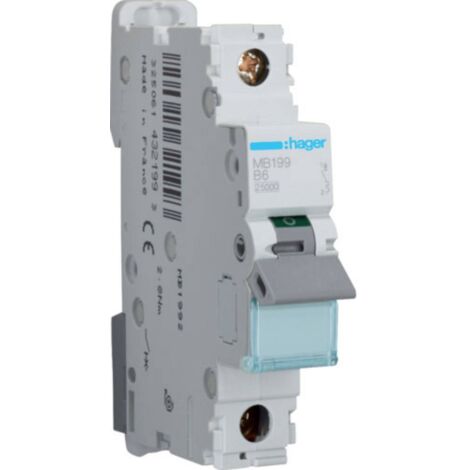 HAGER MB199 B-TYPE 1P 1MODULE(S) COUPE-CIRCUITS (1/2)