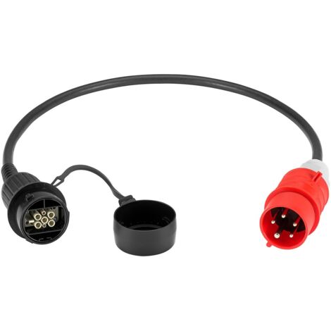 Adaptateur de Recharge CEE Universal, jusqu'à 11 kW, Triphasé, (5555923003) 16 A, câble adaptateur pour la station de charge Universal de LAPP. (1/3)